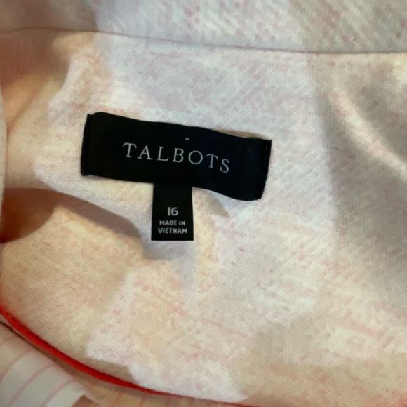 TALBOTS heathered pink cotton-blend blazer with beautiful buttons - 16 - Picture 3 of 6